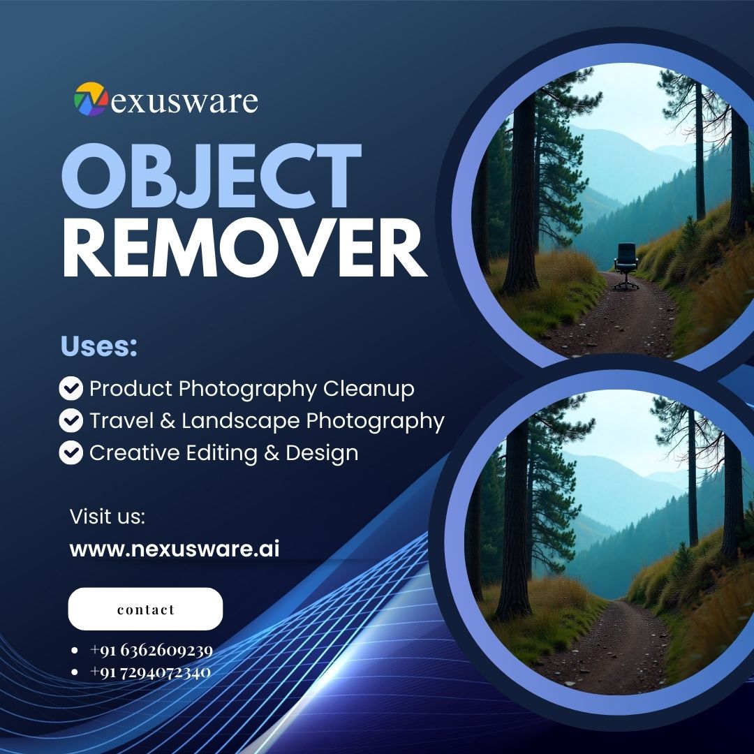 Nexusware_ai's tweet image. 🪄 Remove distractions in seconds.
AI Object Remover = clean, pro-ready images. 🚀
#ObjectRemover #AIEditing #ProductPhotography #EcommerceTools
#AmazonIndia #Flipkart #Myntra #Ajio #Meesho #TataCliq #Nykaa #Snapdeal #Shopsy #Limeroad
