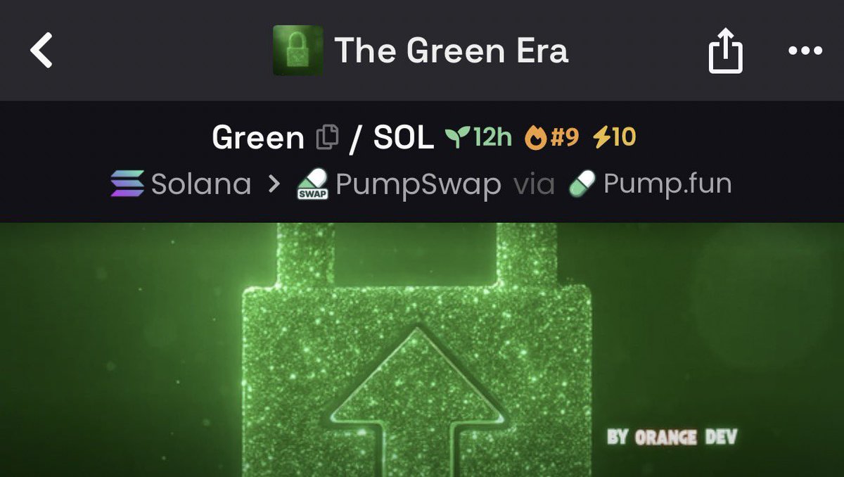 When the $orange narrative fades

I guess we can just focus on the $green

dexscreener.com/solana/hzuCPqH…