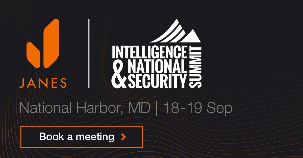 JanesINTEL's tweet photo. 📢 Meet us at INSA summit in Maryland, USA.
📆 18-19th September
📍 Booth 186
🔸Book a demo today 👉 https://t.co/YAxgIfdUfZ
#INSAsummit #NationalSecurity #SecurityIntelligence #Janes #SecurityData https://t.co/Eu2fUGrlVc