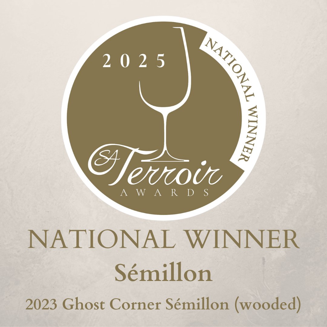 #SATerroirAwards #Sémillon National Winner – congratulations to 2023 Ghost Corner Sémillon (wooded)
#SATerroirWineAwards #TerroirWineAwards #SATerroir #wine