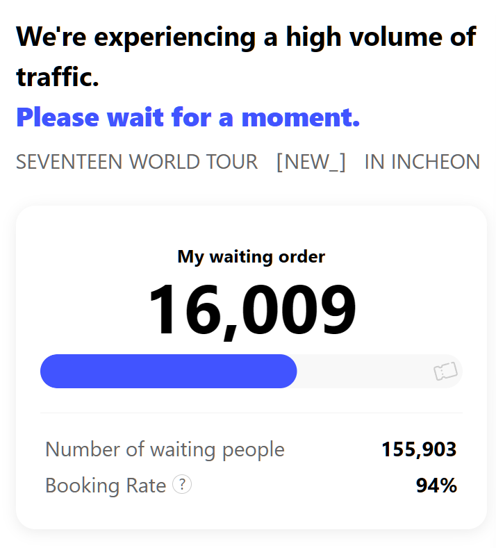 strwtx's tweet photo. thank you interpark! 16k out of 155k queue hoping to secure again! i got row 1 floor last presale hoping can secure vip on my own! the tip really worked! https://t.co/H6w9SN6cUZ