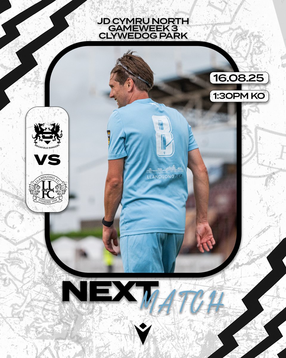 AWAY DAYS ARE BACK! 😍

On Saturday, we head to Clywedog Park to face newly promoted Brickfield Rangers in our first away game of the season!

Coach travel with Go Goodwins is available! 🚌

BOOK NOW!: gogoodwins.co.uk/product/brickf…

#Llandudno #LlandudnoFC #WeAreOne #KeepTheFaith