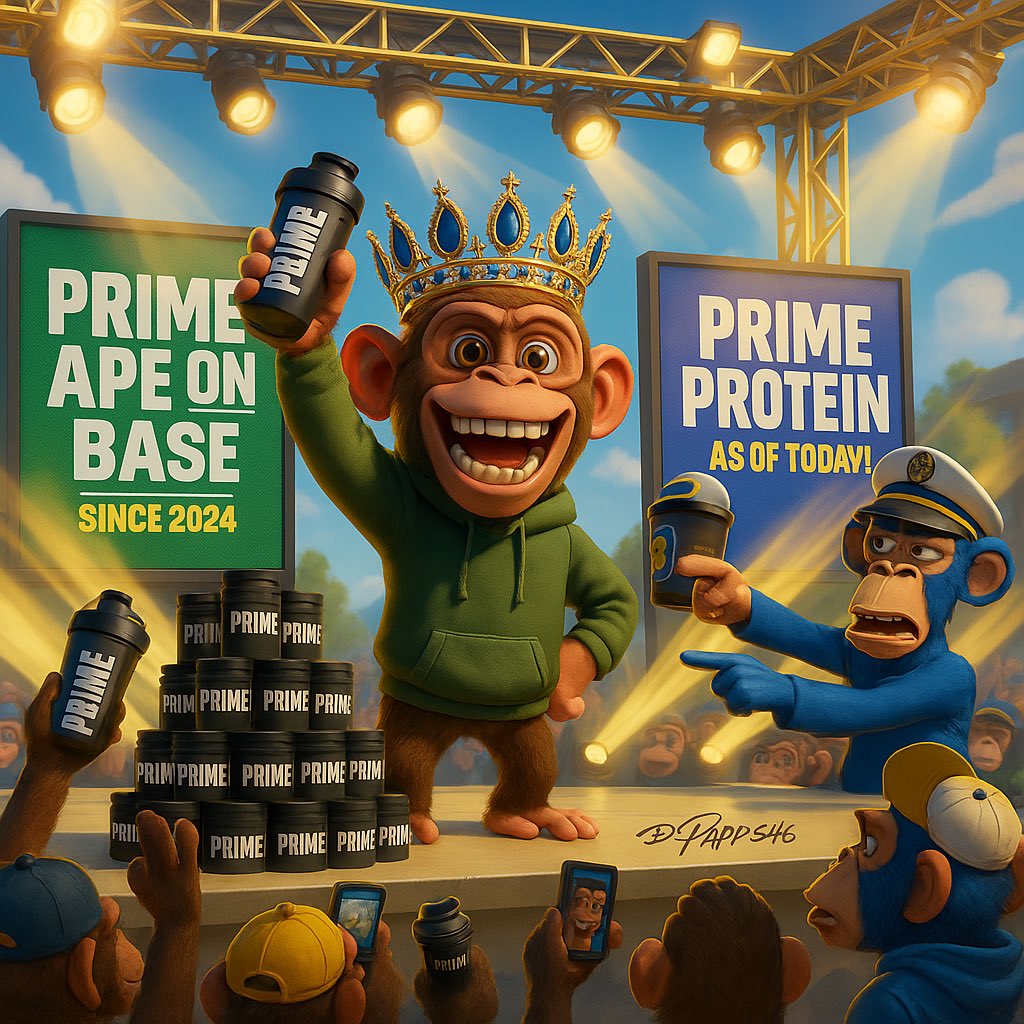 DrLubie's tweet photo. LEGEND STATUS 🐒🔥 @PAP5546 

Rebuilding Prime Ape. Launching Prime Protein.

Bridging Web2 &amp; Web3 like it’s NOTHING.

Tap in with the guy who’s building the future. 💪🚀

#PrimeApe #PrimeProtein #Web3" https://t.co/IFi0YLoEeK