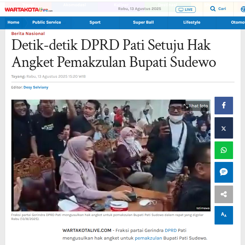 Gerindra yang ngajuin Bupatinya waktu Pilkada.

Gerindra yang mengusulkan hak angket pemakzulan Bupati.

Mau cuci tangan elu ya? 🫵