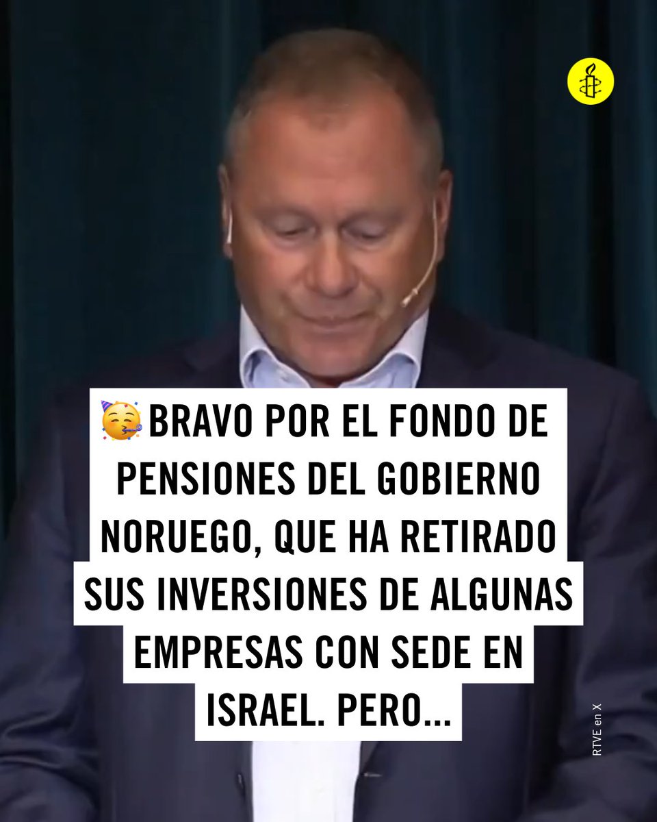 👏 Celebramos la decisión del Fondo de Pensiones del Gobierno Noruego de desinvertir en algunas empresas con sede en Israel, pero esta medida no aborda el fallo sistémico de sus salvaguardias éticas y hay riesgo de seguir invirtiendo en empresas implicadas en abusos. HILO.