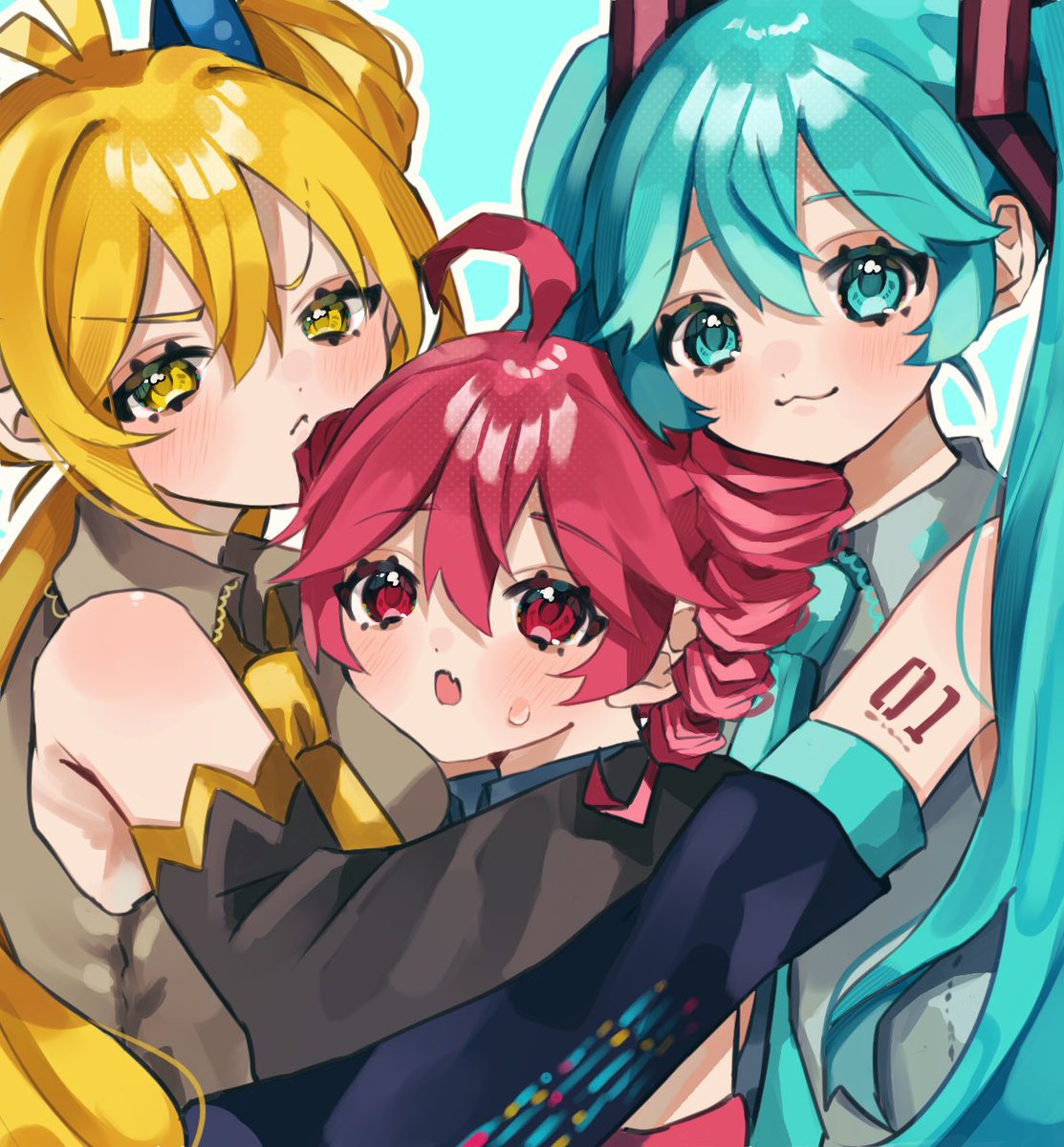koredakana25's tweet photo. 身長差あっても可愛いよねの妄想トリプル💚❤️💛
#初音ミク #重音テト #亞北ネル https://t.co/KSC8HhAoYV