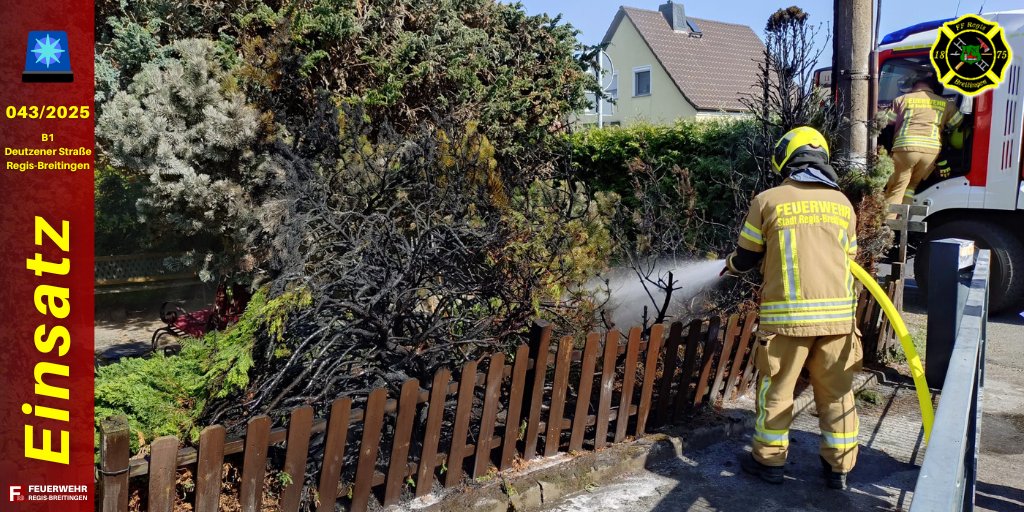 +++ Buschbrand - 13.08.2025 - 10:09 Uhr +++       

Weitere Informationen zu diesem Einsatz und alle weiteren Einsatzberichte finden Sie auf unserer Website unter: ff-regis-breitingen.de 

#imEINSATZfürREGISBREITINGEN #WIRfürREGISBREITINGEN #RegisBreitingen112
*mt