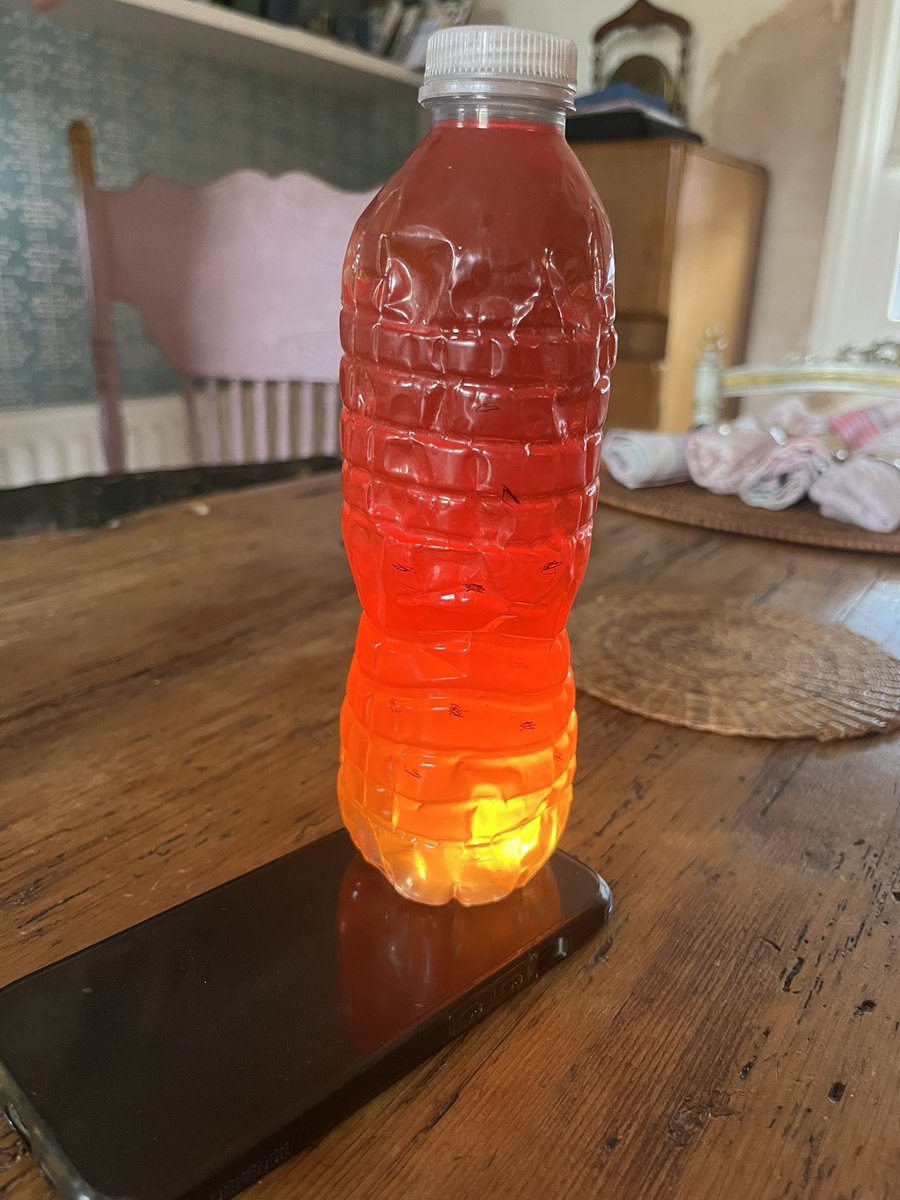 We mixed all the leftover drinks from last night and it looks like the Nutshell album cover