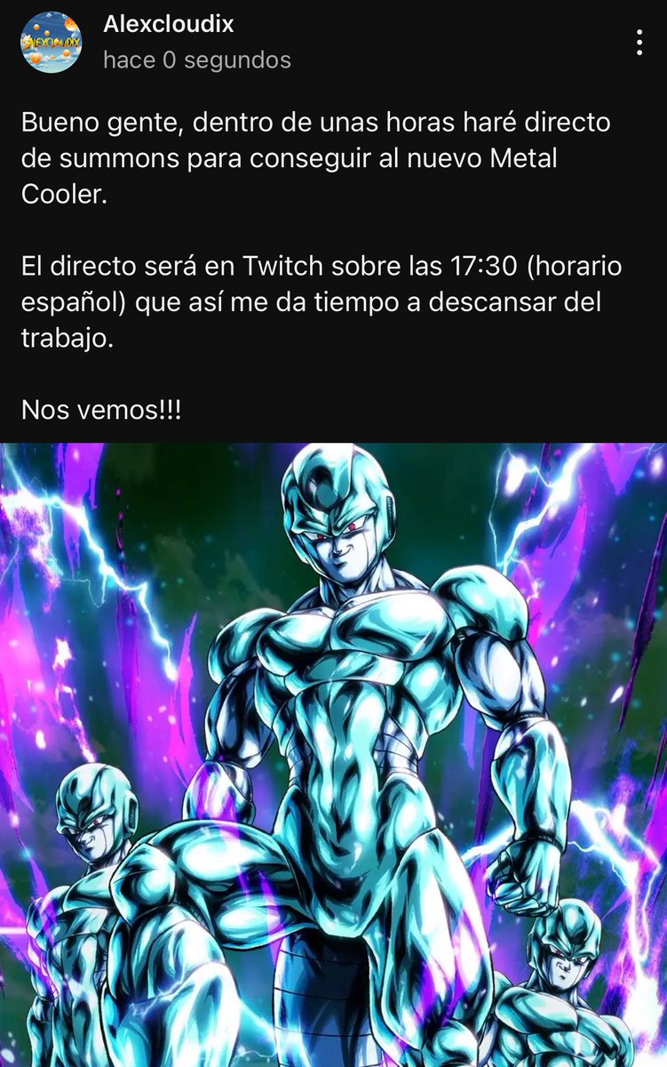 <a href="/DB_Legends/">DRAGON BALL LEGENDS</a> <a href="/DBLegendsARG/">Dragon Ball Legends Argentina 🇦🇷</a> <a href="/DBLegendsCHILE/">Dragon Ball Legends Chile 🇨🇱</a> <a href="/DBLegends_ES/">CHICO LEGENDS</a> <a href="/North_Kaio/">NorthKaio</a> <a href="/JJ_Ramirez1984/">JJ.Ramírez,Ana,Curro y Uriel.</a> #DBLegends #DragonBall