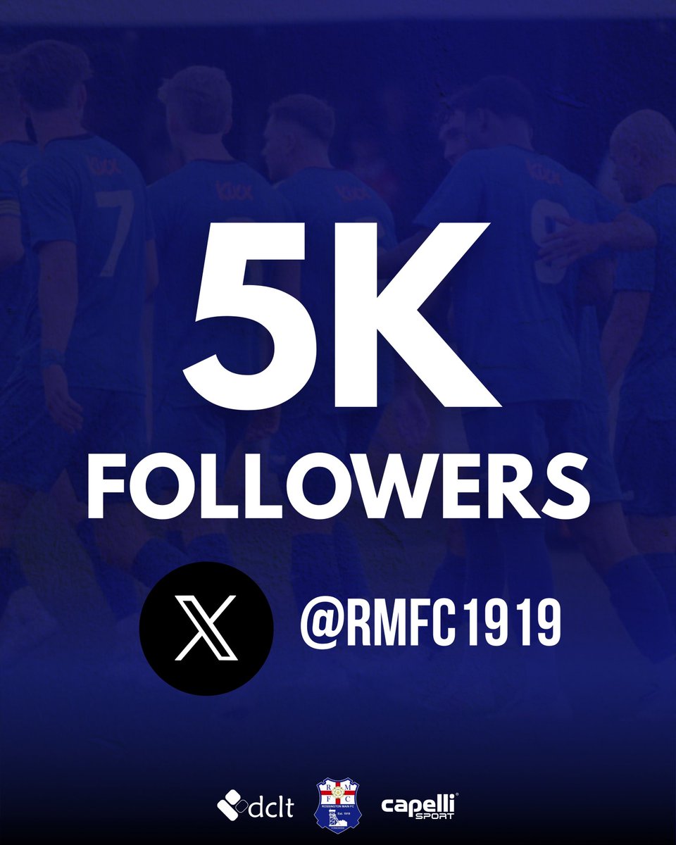 5,000 followers on 𝑿 ☑️

We’re thrilled to have reached 5K followers on X, the platform we love to bring you all the latest live matchday Comms, updates, news and much more. We appreciate every follower of Doncaster’s highest ranked Non-League club. Thank you 👏💙

#UpTheRosso