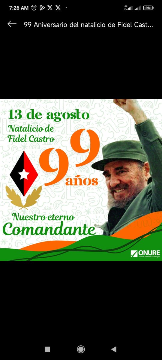 ONURE Las Tunas (@onureltu) on Twitter photo #FidelPorSiempre #FidelPorSiempre