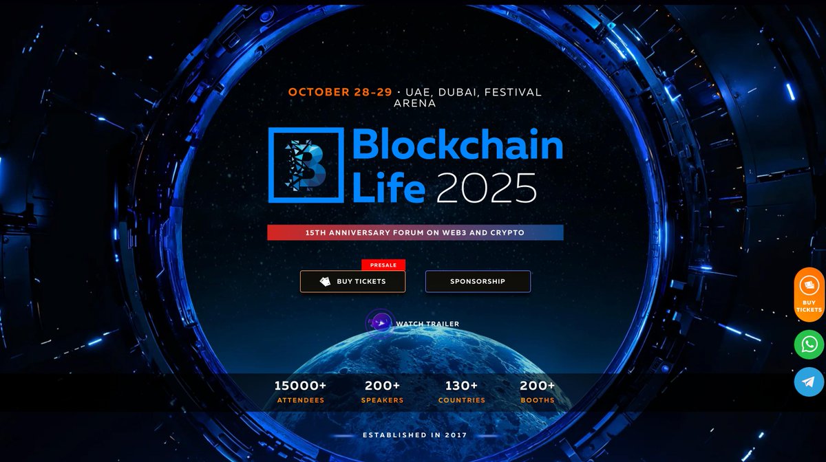 AIDAv2 (@aidav2_official) on Twitter photo ๐ Breaking News: AIDAv2 has been officially invited to <a href="/BlLife_Forum/">Blockchain Life 2025</a> โ one of the worldโs leading crypto forums, happening October 28โ29 in Dubai!
๐ Over 8,000 global leaders will come together to explore the future of Web3.
๐ก Our innovative Lossless Cycle Restaking model ๐ Breaking News: AIDAv2 has been officially invited to <a href="/BlLife_Forum/">Blockchain Life 2025</a> โ one of the worldโs leading crypto forums, happening October 28โ29 in Dubai!
๐ Over 8,000 global leaders will come together to explore the future of Web3.
๐ก Our innovative Lossless Cycle Restaking model