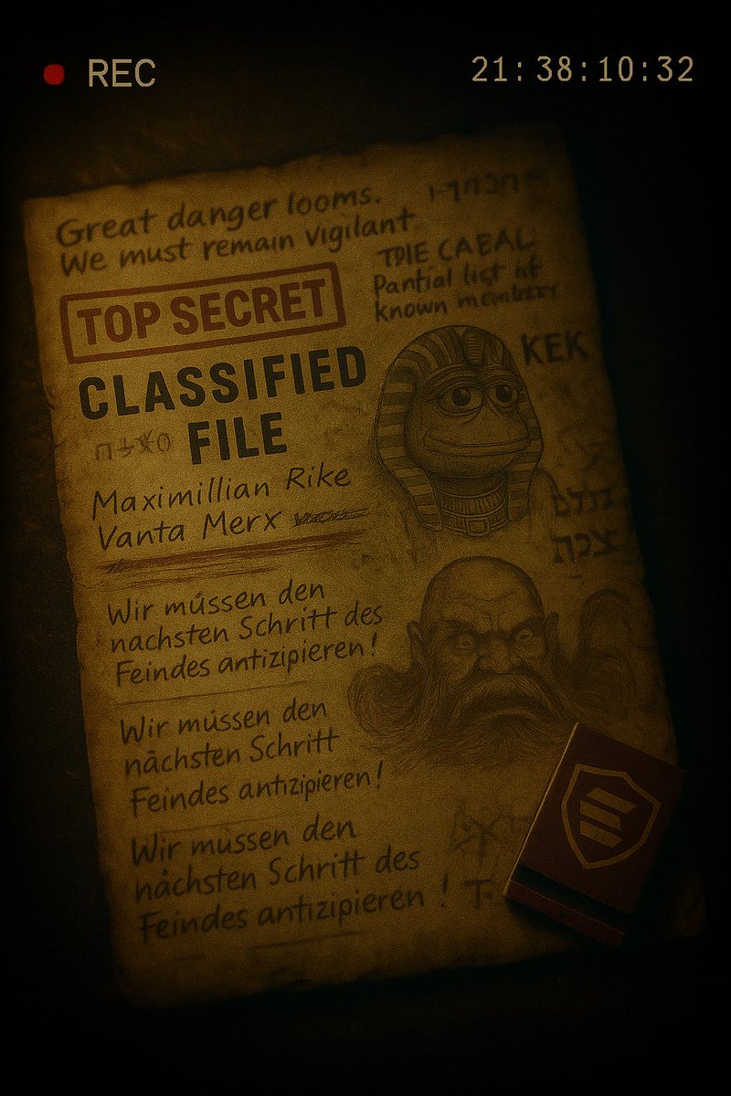 TrumpmanOnX's tweet photo. The file was never supposed to leave the room.

Now it’s in your hands.

Look closer…

🗝️ #KEK #Trumpman #Selenazoid #DegenCollective
#Crypto #NFT #Blockchain #Altcoins #DeFi
#Solana #Memecoins #LoreDrop #Storytelling #MysteryBox
#AI #Gaming #Puzzle #HiddenClues #Viral
#Unexplained #History #SecretFiles
#NextChapter #TimeTravel #Conspiracy