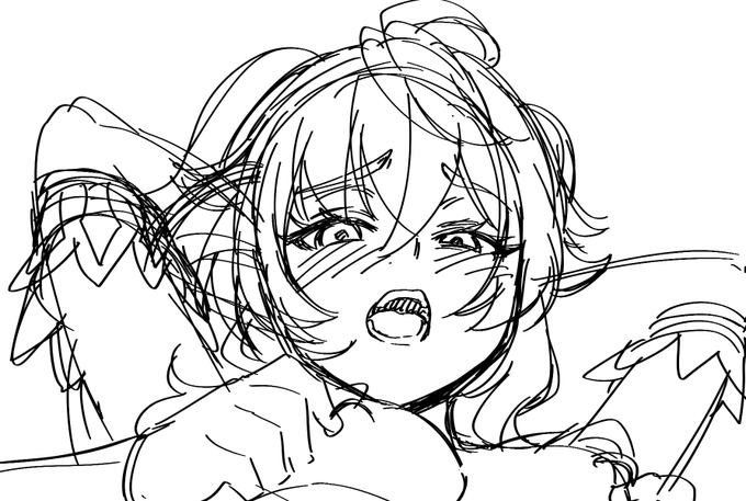 甘雨ちゃん描いてます