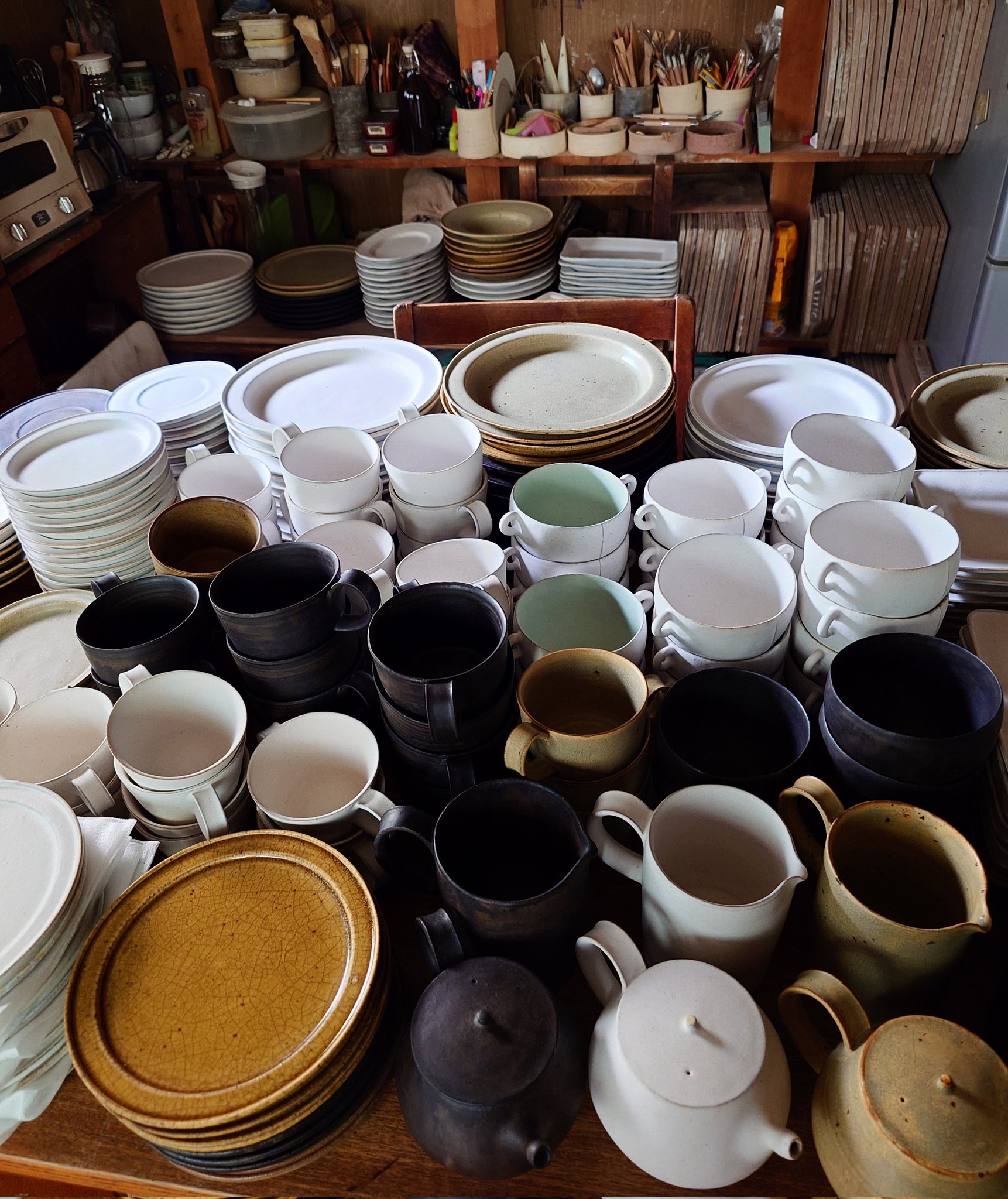 ◻️作家 アセビマコトさん◻️デルフト皿 2点 アセビマコト 個展