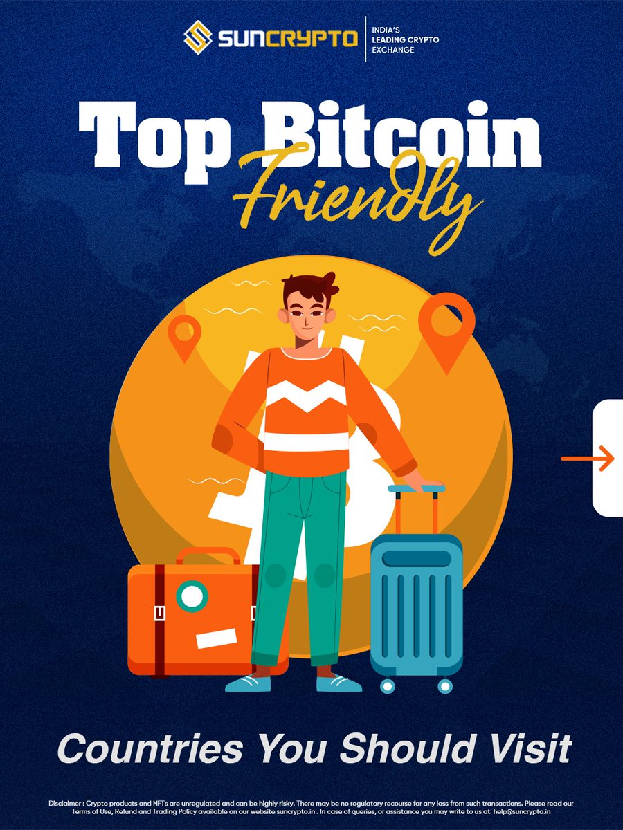 suncryptoin's tweet photo. Ready to explore the world’s most Bitcoin-friendly destinations? 🌍 From Switzerland’s Crypto Valley to Sweden’s cashless lifestyle — discover where your crypto takes you the farthest! 💸
#TravelWithCrypto #SunCrypto #BitcoinEverywhere https://t.co/0xKrDE1bZc