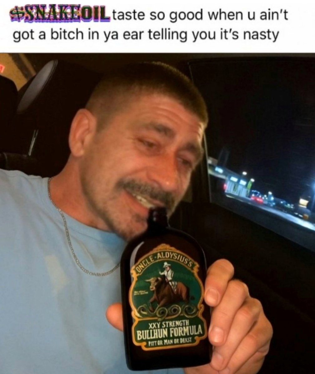 $SNAKEOIL still the best token in existence. Study resilience