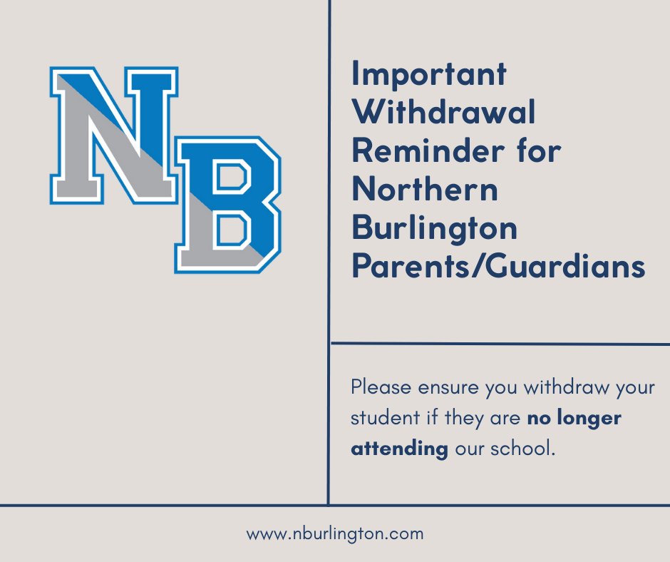 Northern Burlington Co. Reg. School District (@nbcrsd) on Twitter photo High school students, please reach out to Mrs. Sheppard at vsheppard@nburlington.com
Middle school students, please reach out to Mrs. Baker at sbaker@nburlington.com High school students, please reach out to Mrs. Sheppard at vsheppard@nburlington.com
Middle school students, please reach out to Mrs. Baker at sbaker@nburlington.com