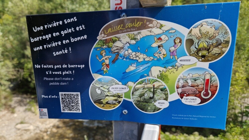 Les barrages de galets créés par les vacanciers menacent l'équilibre des écosystèmes aquatiques du Verdon
👉 l.laprovence.com/eSlG