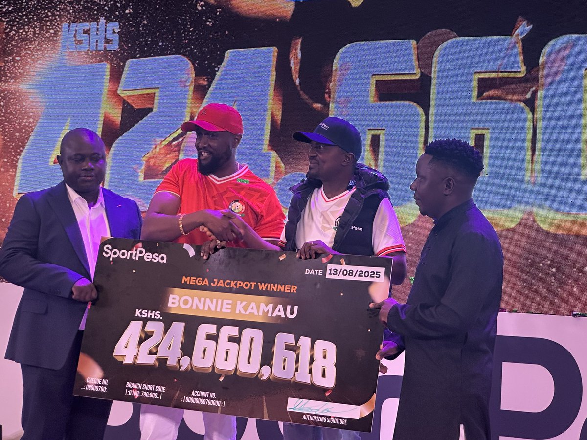 Picture is worth more than a billion shillings. Nani anawajua? Previous Sportpesa Mega Jackpot winners.