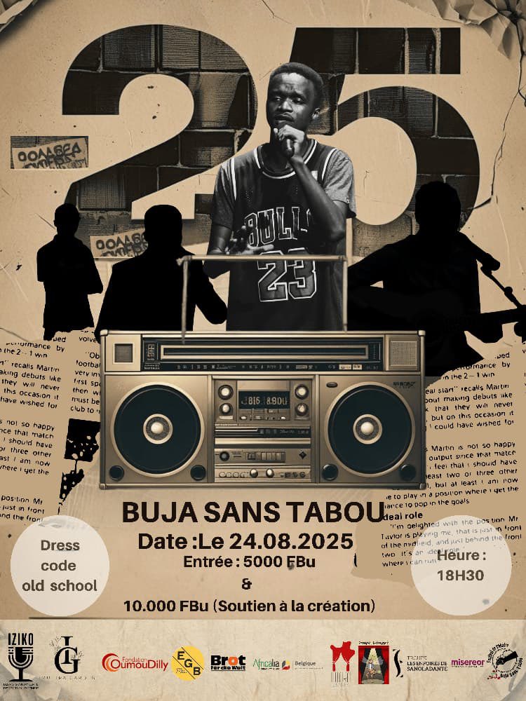 🎶Une date qui résonne déjà comme un refrain familier 

🗓️Le 24 août 2025 à 18h30;  Buja Sans Tabou ouvre ses portes à tous les amoureux du Hip-hop old school &amp; Rnb 🫰🏽🌟

✨Viens vêtu comme une star des années 2000😎 

📍On t’attend🥰

• R
• A
• P