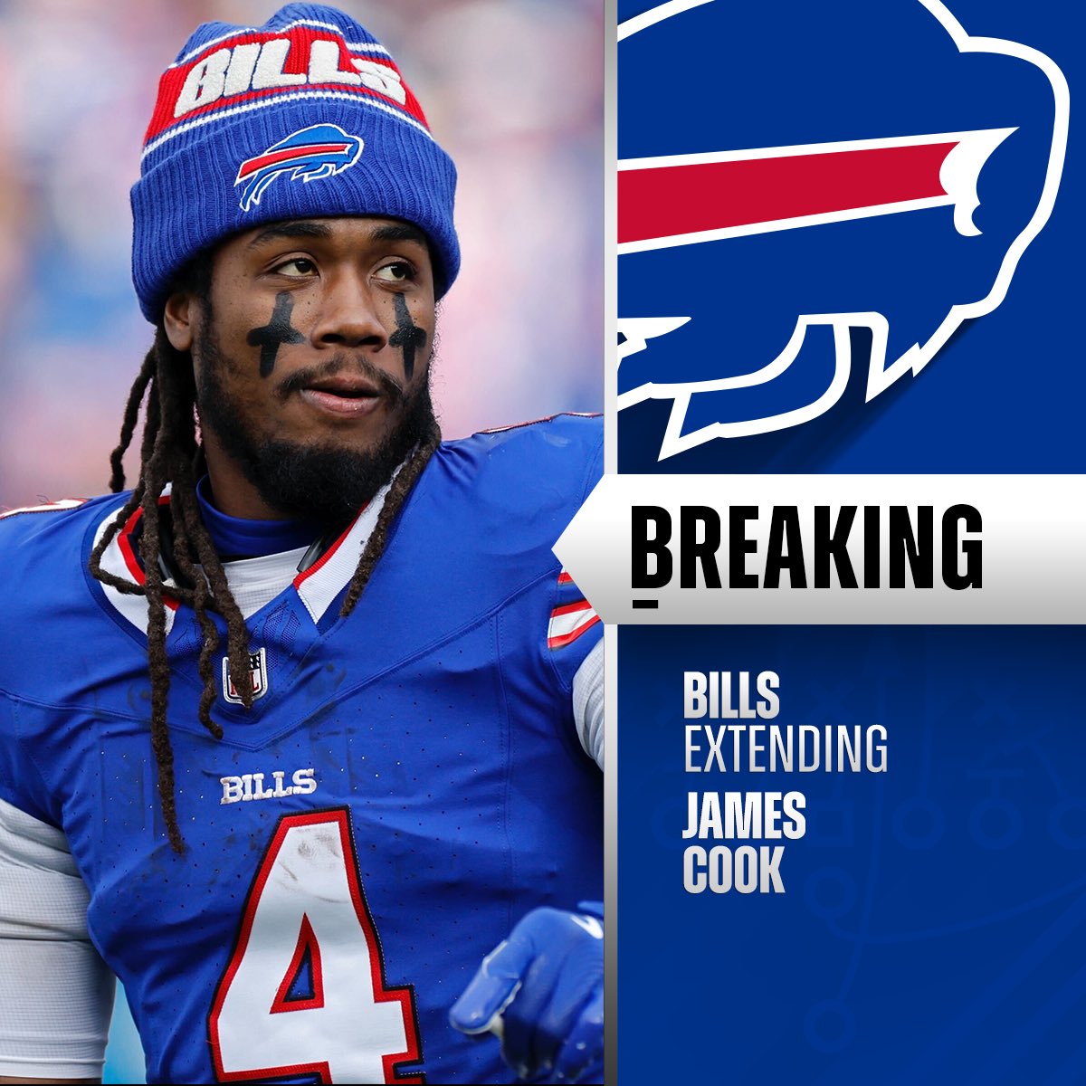 NFL (@nfl) on Twitter photo Bills, RB James Cook agree to terms on 4-year, $48M extension with $30M guaranteed. (via <a href="/TomPelissero/">Tom Pelissero</a>, <a href="/RapSheet/">Ian Rapoport</a>) Bills, RB James Cook agree to terms on 4-year, $48M extension with $30M guaranteed. (via <a href="/TomPelissero/">Tom Pelissero</a>, <a href="/RapSheet/">Ian Rapoport</a>)