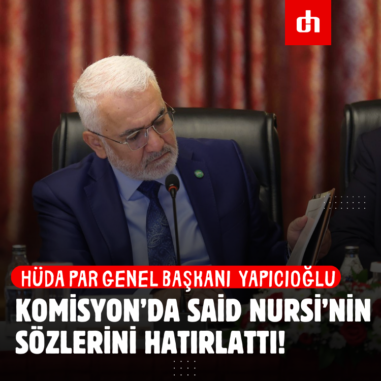 Dogruhaber's tweet photo. Yapıcıo��lu Komisyon’da Said Nursi’nin sözlerini hatırlattı!
 https://t.co/dhEM4pDo7d https://t.co/qXBDUfUOar
