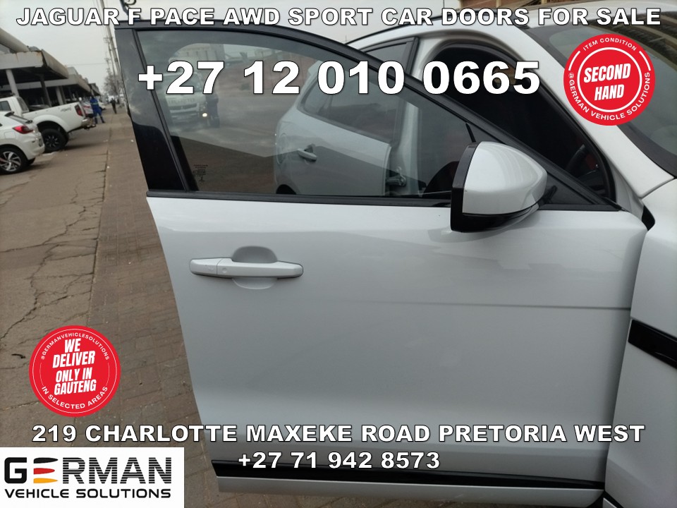 GermanSpares219's tweet image. Jaguar F Pace AWD sport car doors for sale left hand side only in stock
#jaguar #jaguarfpace #jaguardoors #carparts #southafrica
German Vehicle Solutions –
Visit us at 219 Charlotte Maxeke Street, Pretoria West, 
germanvehiclesolutions.co.za