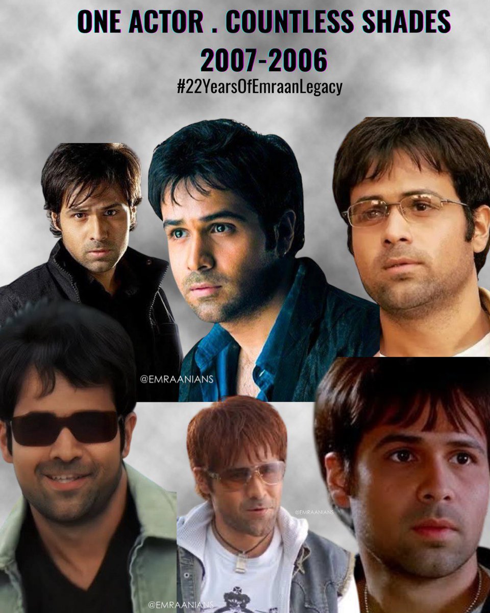 Emraanians's tweet photo. From #TheTrain To #Aksar , he made every shade unforgettable.
@emraanhashmi 🖤
#22YearsOfEmraanLegacy
#Chapter22Begins
#EmraanHashmi
@emraanhashmi https://t.co/PJFvTh4kxy