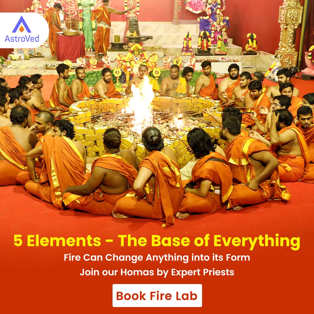 AstroVed's tweet image. Fire, the most evolved of the 5 elements, transforms and delivers prayers instantly. 300,000+ homas, 2,500+ priests, 25+ years of service—our Fire Labs bring fast results in wealth, success &amp;amp; blessings. Book now. shorturl.at/E4B5n

#FireLab #Homa #Prosperity #AstroVed