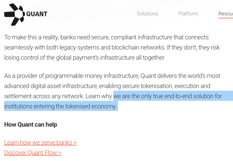 World's most advanced digital asset infrastructure.
The only true end-to-end solution.

$QNT