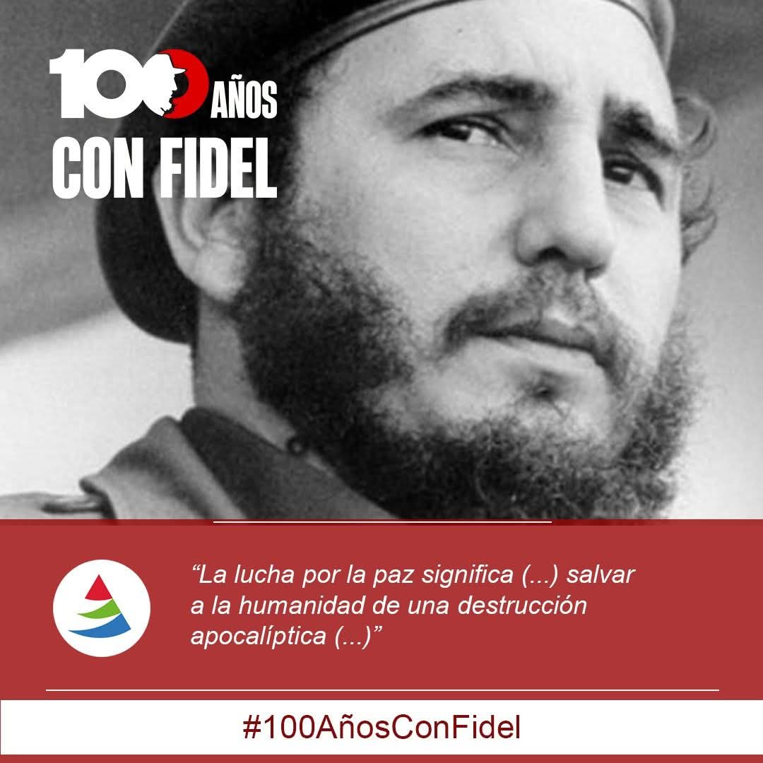 Hoy, como cada 13 de agosto conmemoramos un aniversario más del nacimiento del líder de la Revolución cubana, Fidel Castro Ruz, y legado  inspirador.

#100AñosConFidel