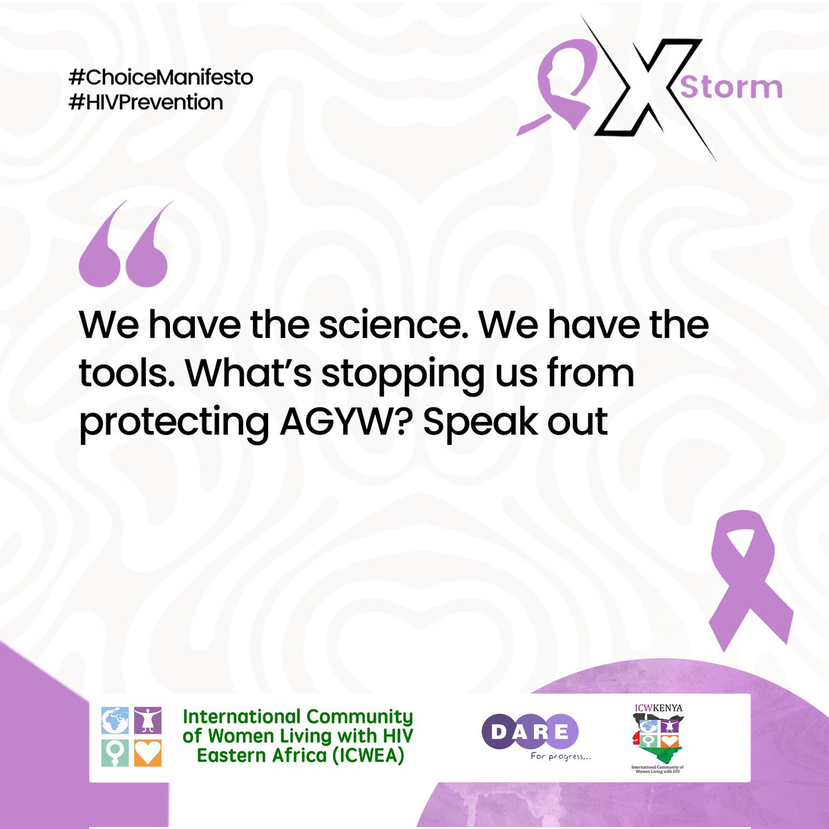 We have the science. We have the tools. What's stopping us from protecting AGYW?Speak out?
#ChoiceManifesto 
#EmpoweRing
#Nameittoendit