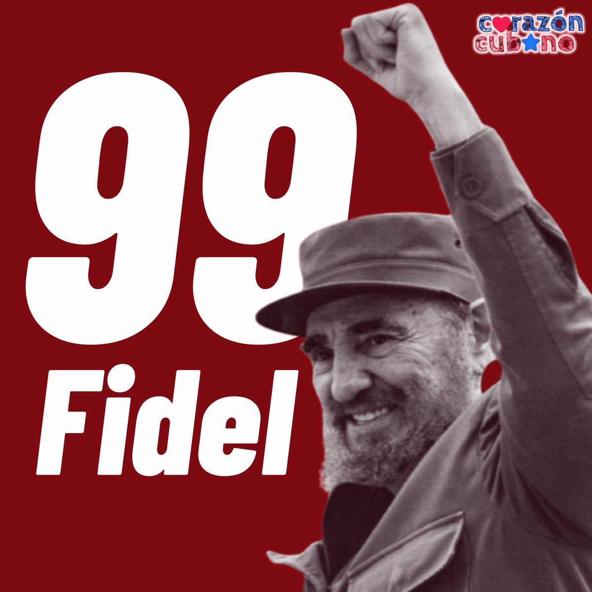 Es hoy!!! 🥳🥳🥳🥳
#FidelPorSiempre 
#100AñosConFidel