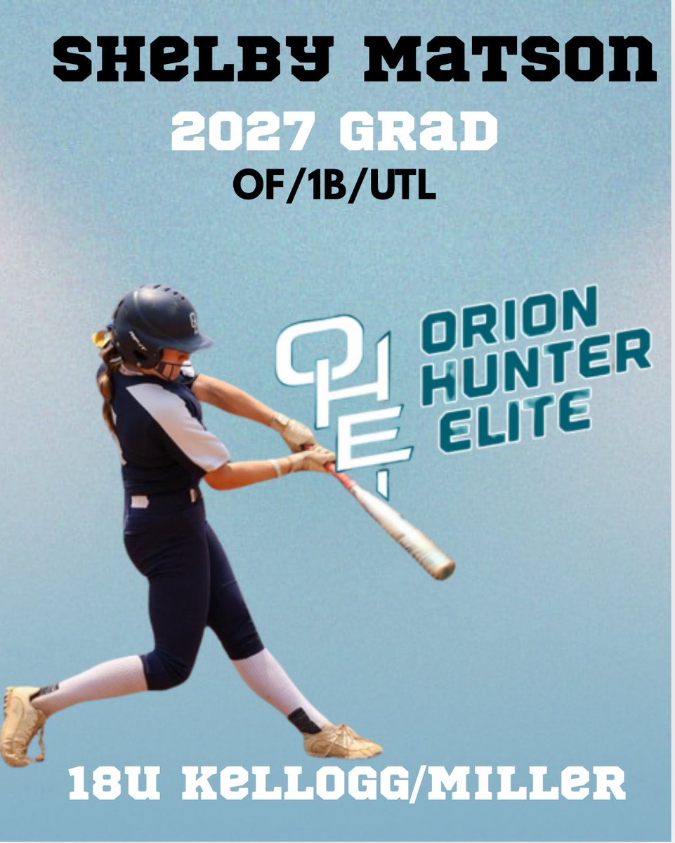 Shelby Matson (@shelbymatson15) on Twitter photo I’m so excited to announce that I am officially joining <a href="/OHE18UNational/">OHE 18U Kellogg/Miller</a>! I can’t wait to continue to further my journey with this team and i can’t wait to contribute in any way I can! LETS GOO!!!! 🥎🔝<a href="/UMWSoftball/">UMW Softball</a> <a href="/ElonSoftball/">Elon Softball</a> <a href="/BUKnightsSB/">Bellarmine Softball</a> <a href="/Barton_Softball/">Barton College Softball</a> I’m so excited to announce that I am officially joining <a href="/OHE18UNational/">OHE 18U Kellogg/Miller</a>! I can’t wait to continue to further my journey with this team and i can’t wait to contribute in any way I can! LETS GOO!!!! 🥎🔝<a href="/UMWSoftball/">UMW Softball</a> <a href="/ElonSoftball/">Elon Softball</a> <a href="/BUKnightsSB/">Bellarmine Softball</a> <a href="/Barton_Softball/">Barton College Softball</a>