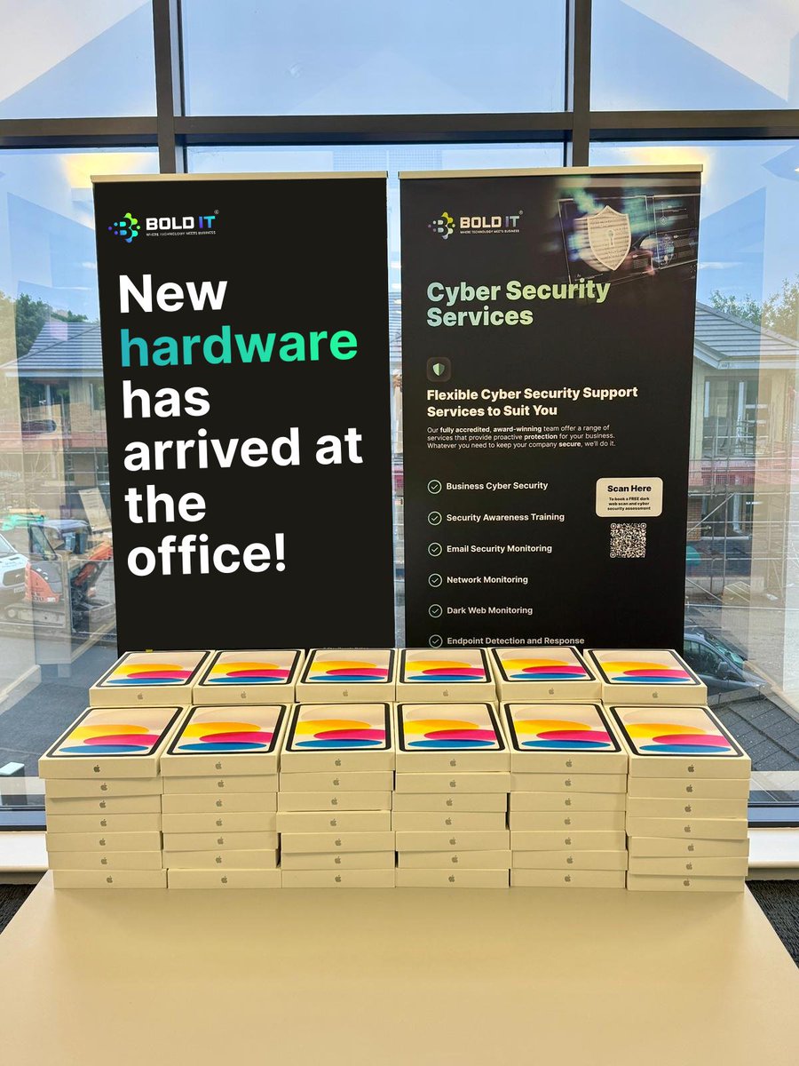 Woah, that's a lot of iPads!

Our team are working hard to get these iPads prepped and ready for one of our clients as part of their group hardware upgrade.

If you are looking to give your hardware a much-needed refresh, get in touch.

#HardwareUpgrade #ManagedITServices 💼
