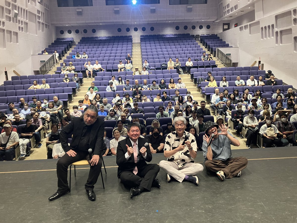 SapporoMononoke's tweet photo. #サッポロ物ノ怪録　#盂蘭盆会の章
第二部終了。

本日はお越し頂きありがとうございました。
またのご来場お待ちしております。

＃怪談 #田中康弘 #児玉和俊 #中山市朗 #匠平 https://t.co/9k52XIWRHE