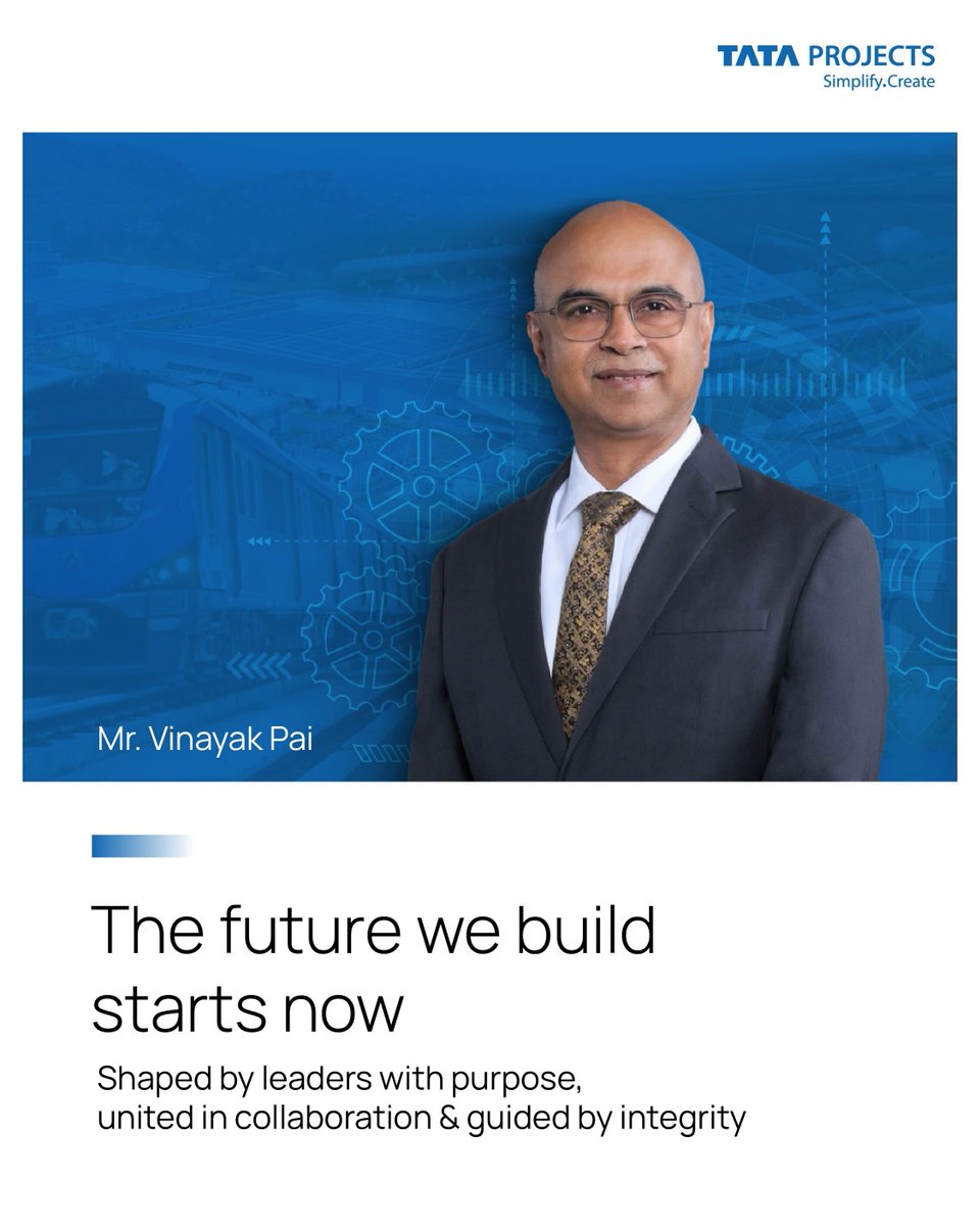 True progress comes from leaders who unite purpose, resilience, and trust. At Tata Projects, we believe these qualities will define India’s growth for generations.

To know more, read the blog by our MD &amp; CEO, Vinayak Pai: tataprojects.com/blog-detail/le…

#Tataprojects #ThisIsTata