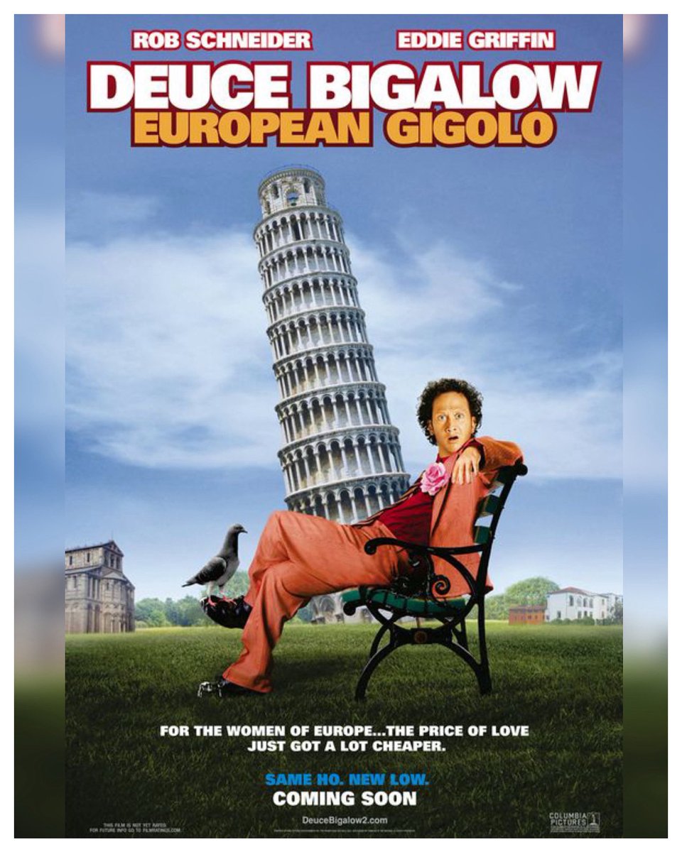 20 Years #DeuceBigalowEuropeanGigolo Starring: #RobSchneider #EddieGriffin #HannahVerboom #JeroenKrabbé #DouglasSills #CharlesKeating #RachelStevens #KostasSommer #TilSchweiger Directed By: #MikeBigelow #DeuceBigalow

#WreckLeaguePodcast
