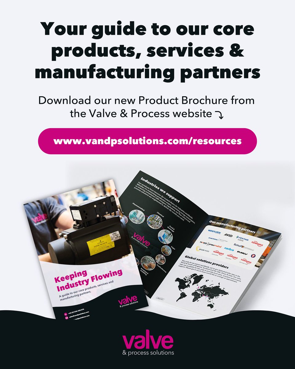 ValvePS's tweet image. We’re proud to support a wide range of industries with reliable, high-quality solutions. From #Valves, #Actuators, #Switchboxes, #Positioners &amp;amp; #Solenoids, to fully assembled and tested valve packages, our latest brochure showcases the scope of our product range and capabilities.