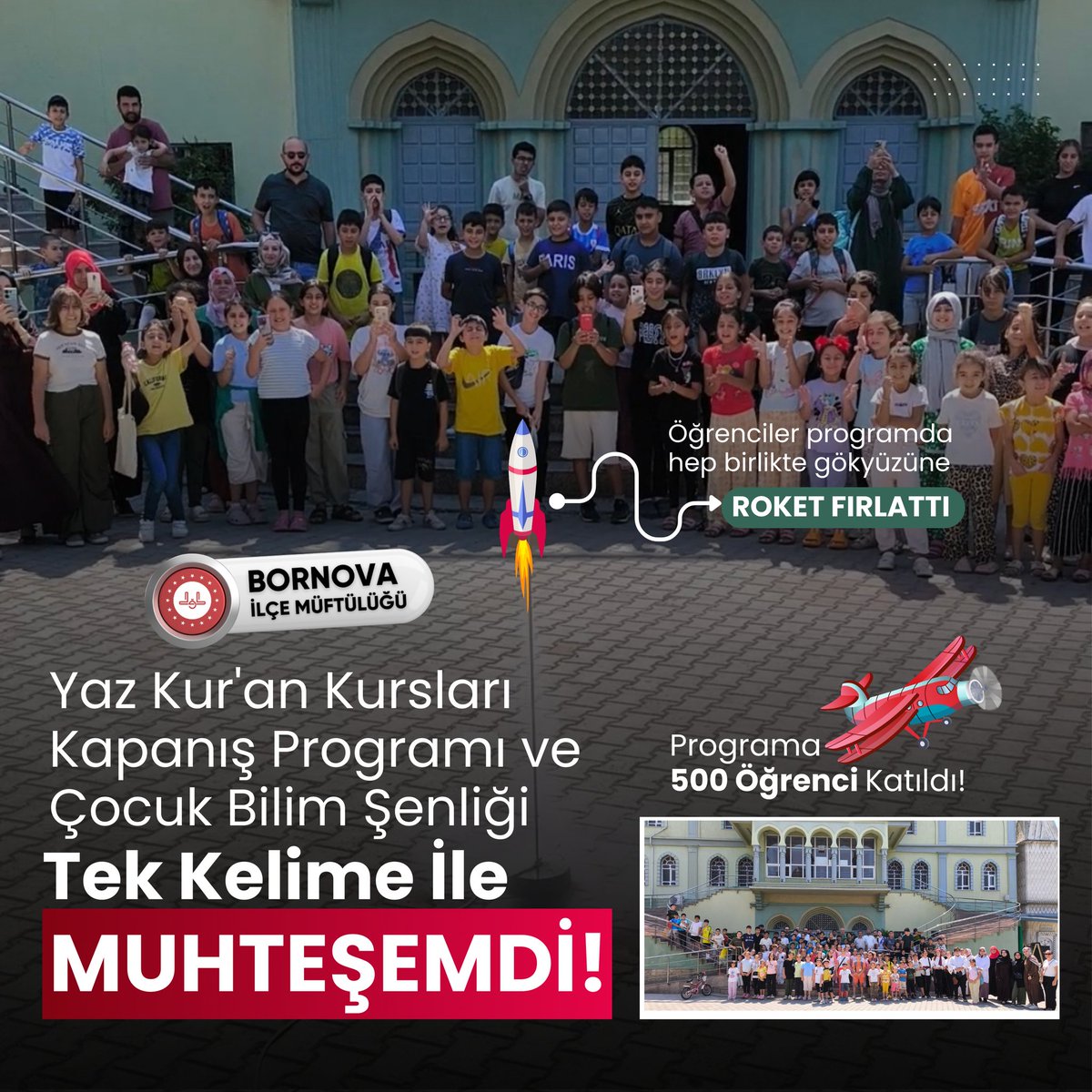 bornovamuftuluk's tweet photo. Bornova İlçe Müftülüğü Yaz Kur'an Kursları Kapanış Programı ve Çocuk Bilim Şenliği Tek Kelime İle Muhteşemdi!

#YazKuranKursu #KuranKursu #KapanışProgramı #Teknoloji #Teknofest #İMHADBüs #İMHAD #MobilEğitimMerkezi #BornovaMüftülüğü #Bornova #Diyanet #İzmir #Gündem #Din #İslam https://t.co/sLPBAjPwrr