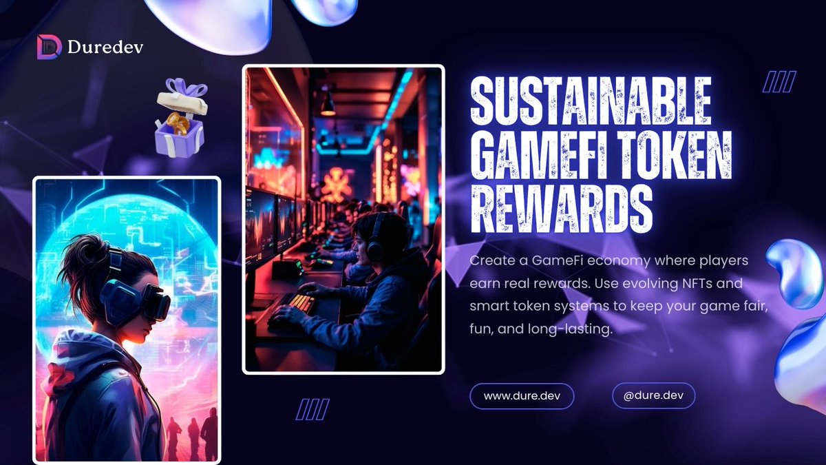 DureDev's tweet image. Pump is easy. Sustainability is the game.
We break down gamefi crypto that actually holds up: utility first, tapered emissions, real sinks, dynamic NFTs. 
Read Our Blog 👉 
medium.com/@Duredev/-game…
#GameFi #TokenEconomy #BlockchainGameDev #Web3Gaming