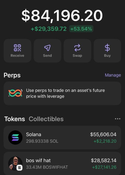 MonkOfMemes's tweet photo. ๐๏ธ #BOSWIFHAT โ $66K โก๏ธ $843K MCAP ๐
๐ฐ +$29,359 (+53.54%) banked as it pumped 17.5x ๐๐ช
๐ฅ DM to join my VIP TG & catch the next monster play.
CA: 8fXGw82sY4WBRYjagvsfnHFGyyDNUsGZFkDvTUAxpump
#Solana #Memecoin #Crypto https://t.co/FEs7POoiE5