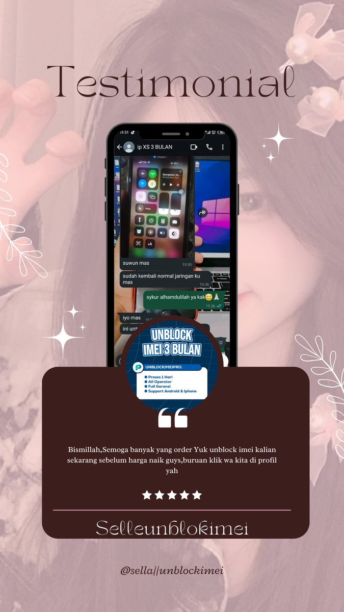 JASA UNBLOCK IMEI tweet media