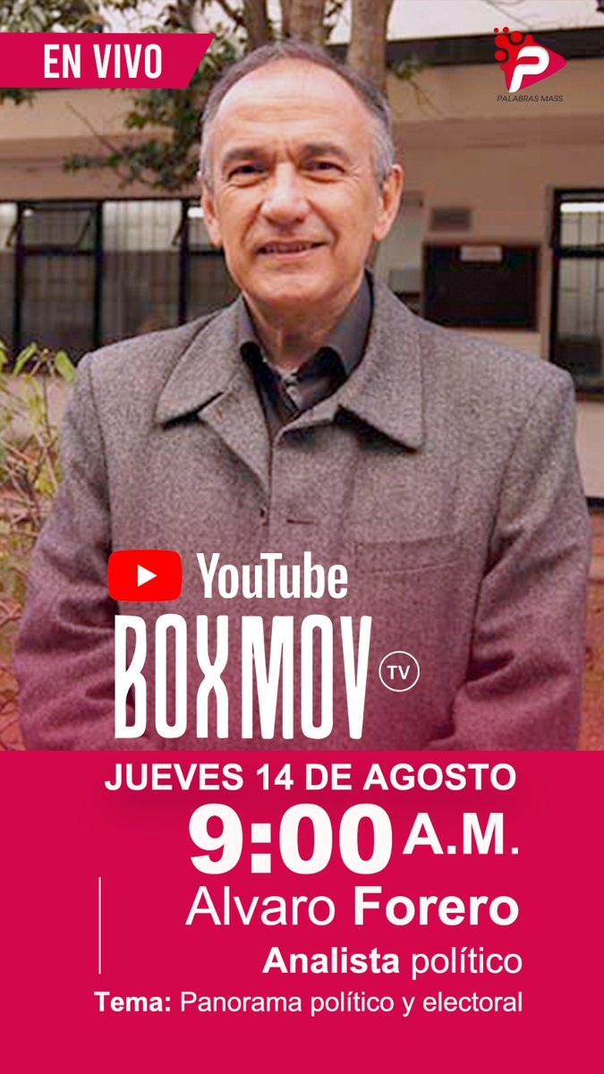 Mañana estaré conversando con <a href="/betodiazb/">betodiazb</a>, en <a href="/CanalBoxMov/">BoxMov</a>, a las 9 a.m., sobre la coyuntura política colombiana y el próximo debate electoral.

¡Hablando claro!