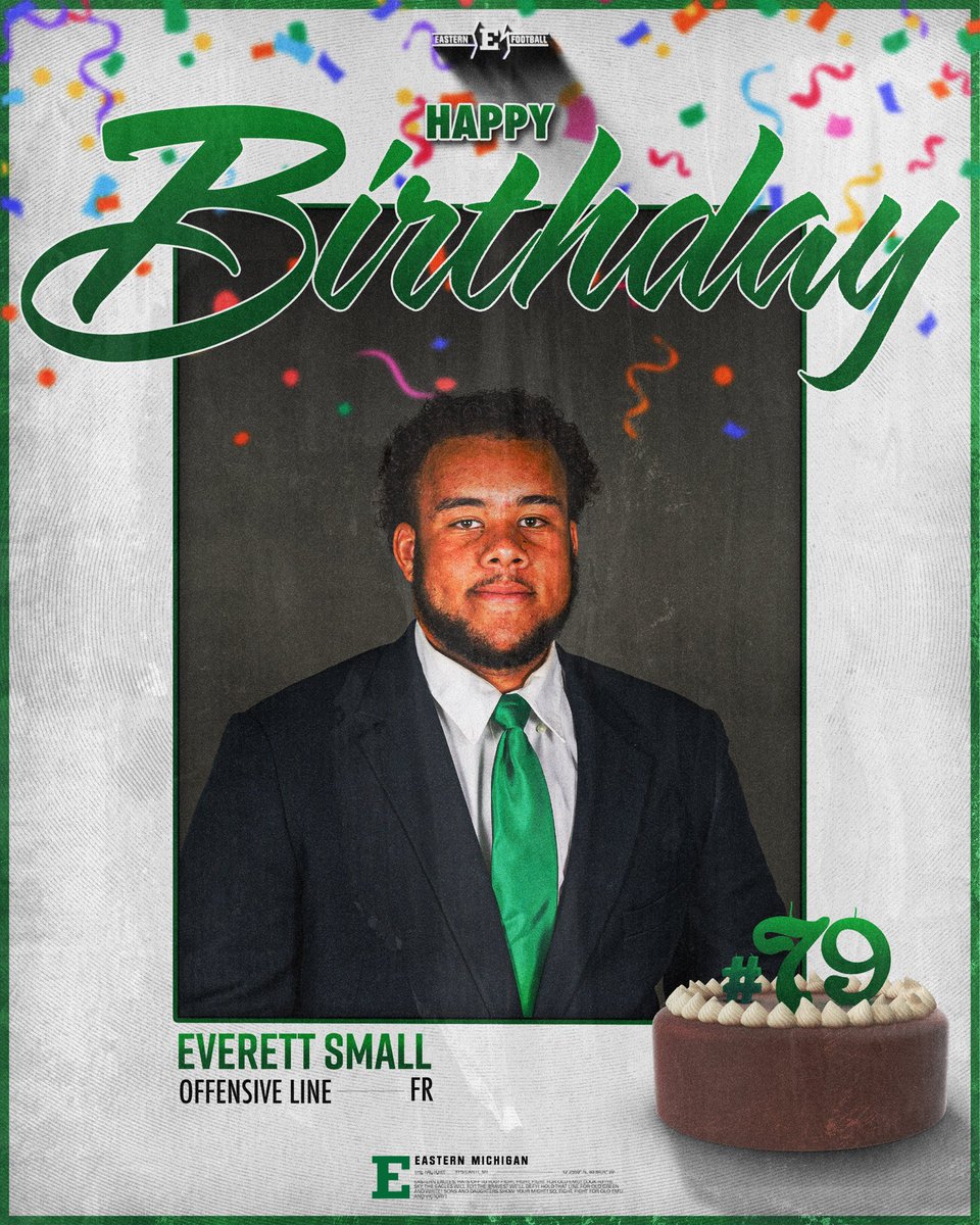 Happy Birthday <a href="/everettsmall_/">Everett Small</a>!

#EMUEagles ⛓️ #ETOUGH