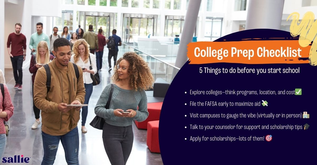 College apps, FAFSA, scholarships, BIG   decisions. #BacktoSchool season can feel like A LOT.

Get ahead with this step-by-step   checklist that breaks it down into manageable steps: sallie.com/resources/coll…

#CollegePlanning #SeniorYear #FAFSA #Scholarships