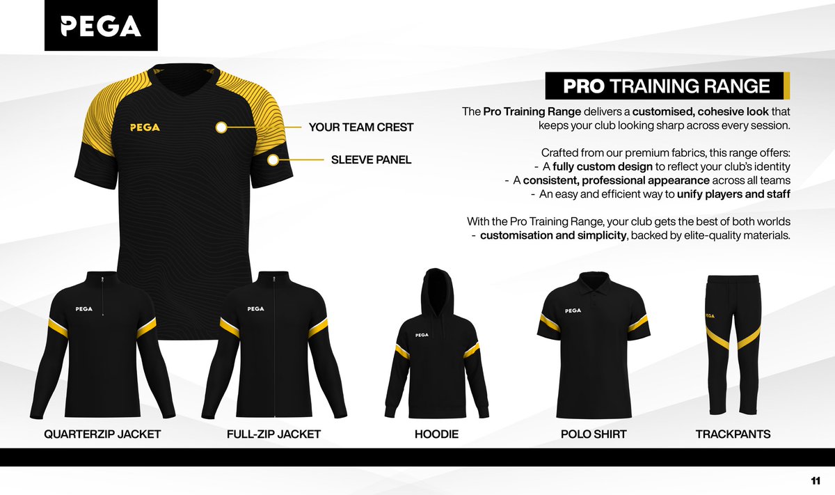 PegaSports's tweet photo. New teamwear catalogue just dropped.
→ Fresh designs
→ Simplified ranges
→ Zero fuss, all performance
📣 Reply “CATALOGUE” for the link. 🔥 https://t.co/HouXV21a3h