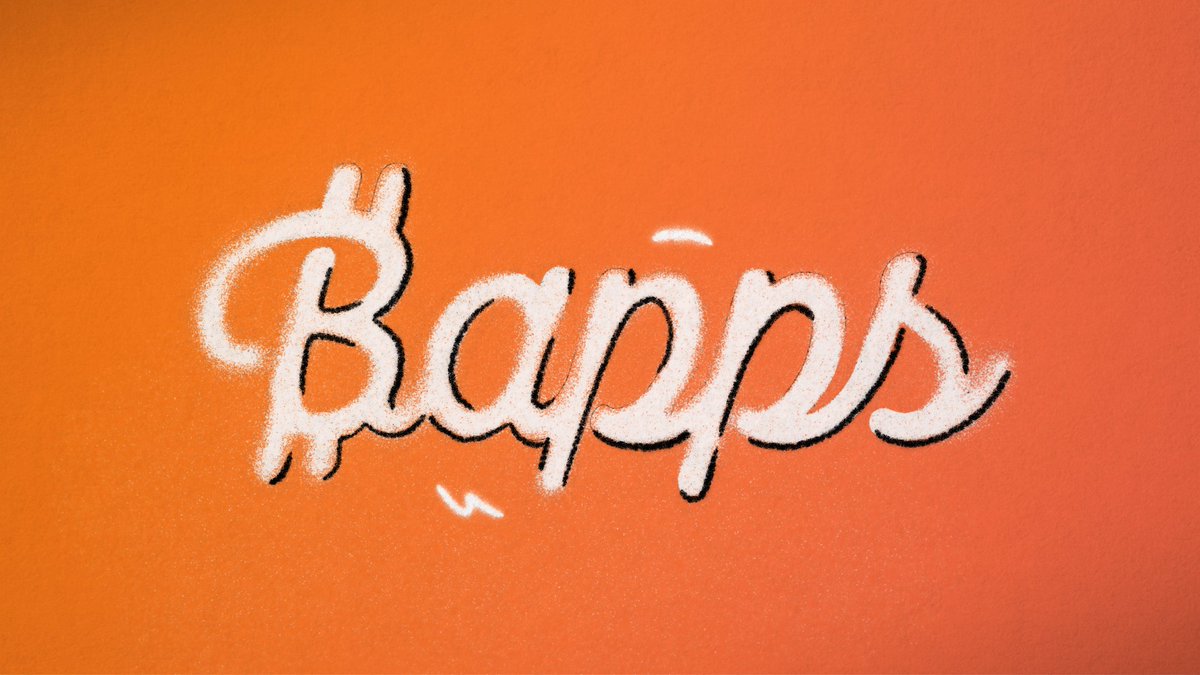 ₿apps are the only form of apps that directly inherit the security of the Bitcoin network.