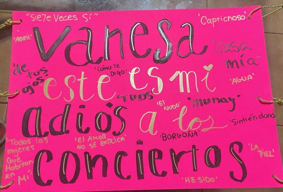 PilarNoguera5's tweet photo. CON ESTE CONCIERTO DEL 16 ME DESPIDO!!
Podemos hacer entre todos que le llegue a @vanesamartin_ y me pueda recibir para darle un abrazo de despedida!!!!!
MIS GANAS SON INMENSAS DE PODER DISFRUTAR Y SENTIL TU MÚSICA!!!! https://t.co/o61E2qyXW5